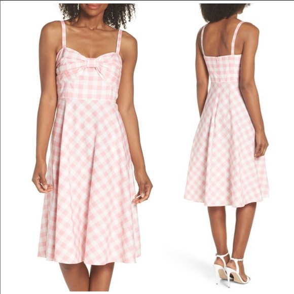 Eliza J Dresses & Skirts - NWT Eliza J Pink Gingham Dress
